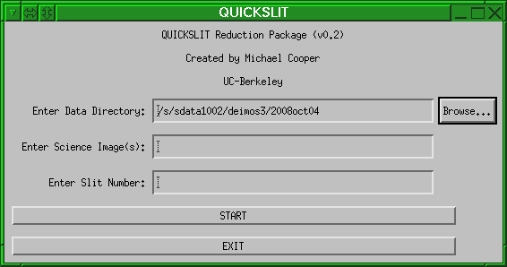 QuickSlit Main GUI