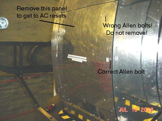 Image showing
	  qaccess panel to AC power switches