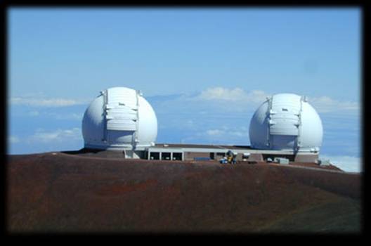 Photo of the Keck Telescopes